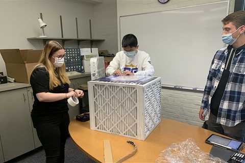 Latest News: Physics club assemble DIY air filter