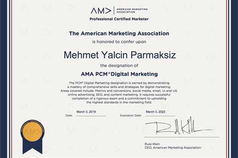 AMA Digital Marketing Certification