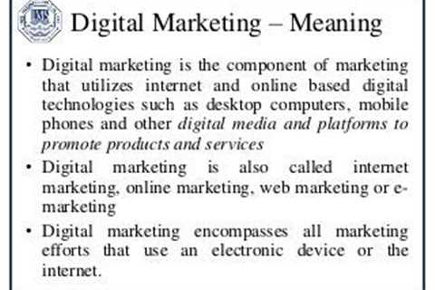 What Is Digital Marketing?