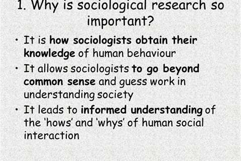 The Sociological Research Methods Used by Sociologists