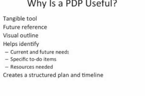 What is a Professional Development Plan?