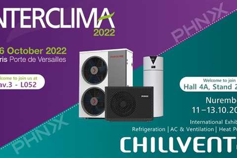 PHNIX will be present at Interclima and Chillventa Expo 2022 with its latest heat pump innovations