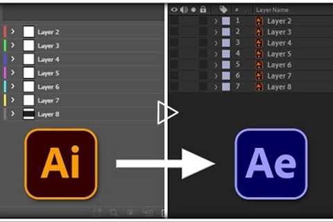 How to Prepare and Import Illustrator files to Adobe After Effects