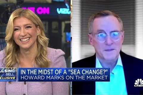Stock market undergoing a historic ''sea change,'' says Oaktree''s Howard Marks