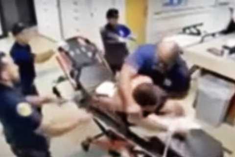 Video shows Florida firefighter hitting restrained patient