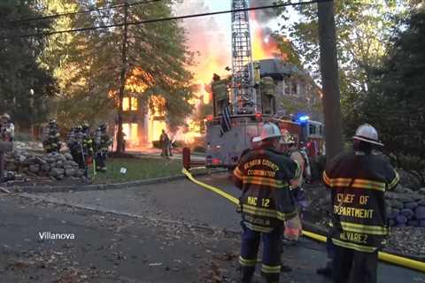 Video: Large house fire in New Jersey