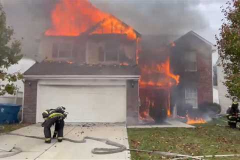 Early video: House fire in Indianapolis