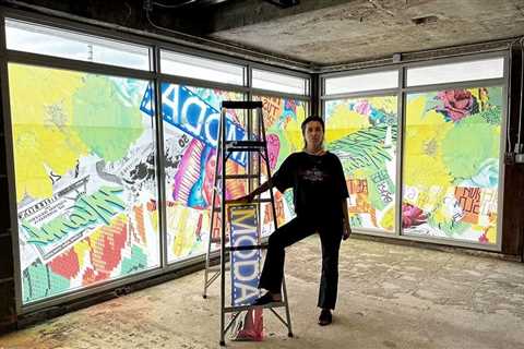 Window Mural in Miami Explores Latin-American Heritage