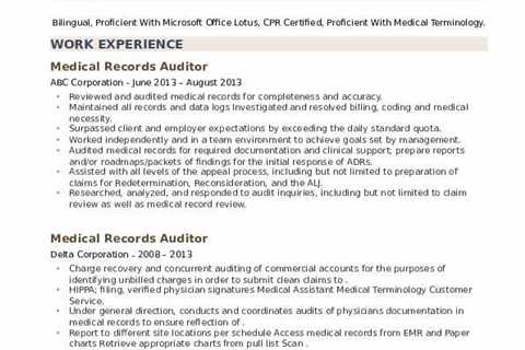 commercial.healthcare - Medical Auditors