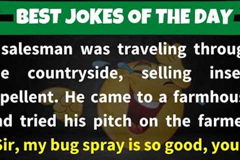 🤣BEST JOKES OF THE DAY - The Life of a Bug Spray Salesman | Funny Farm Joke