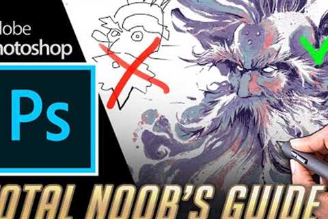 Total BEGINNERS guide to drawing in photoshop 2022