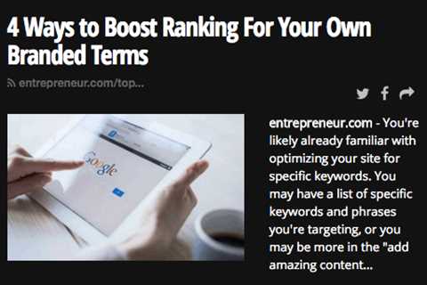 Tips to Boost Your Rankings for Your Branded Terms