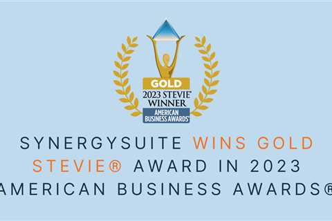 SynergySuite Wins Gold Stevie® Award for 2023 Company of the Year