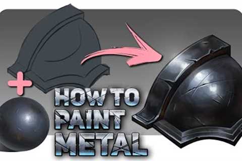 How To Paint METAL - Digital Art For Beginners | Photoshop Digital Painting Tutorial