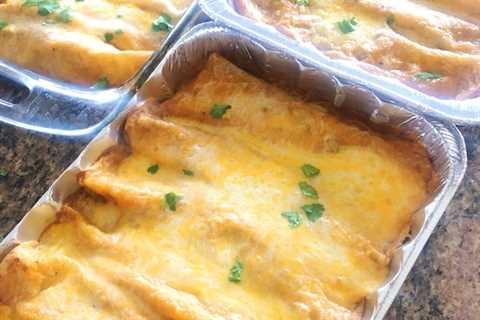 The Best Cheesy Sour Cream Enchiladas