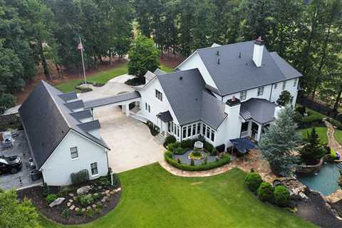 Classic Black & White: Refined Roofing Elegance