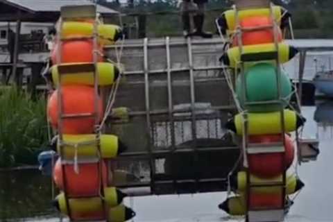 Florida man tried piloting giant floating hamster wheel in the Atlantic