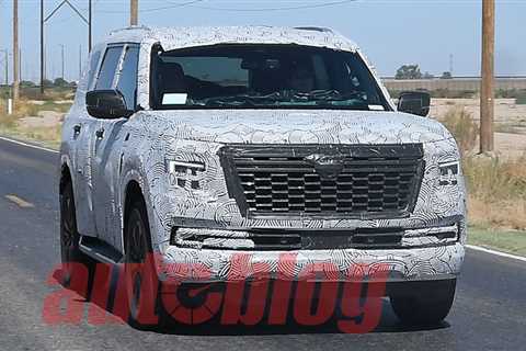 Next-gen Nissan Armada caught in spy photos testing in Arizona