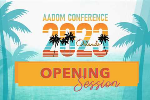 LIVEcast: AADOM Conference 2023 Opening Session
