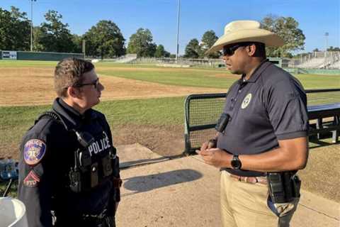 Baseball player struck by stray bullet during game