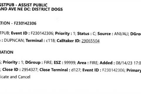 NEW: Document shows DC leaders mislead public about cause of 911 delay where dogs died