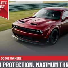 Dodge's Complete Performance Vehicle Protection Package covers 5,000 parts