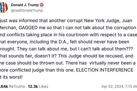 Trump Fails To Persuade Court That Attacking Family Members Is ‘Core First Amendment’ Speech