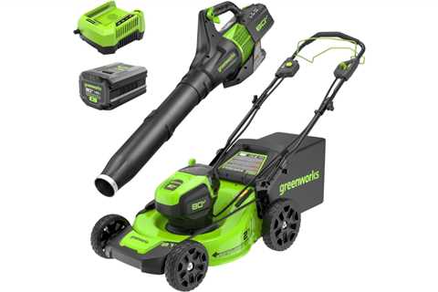 Greenworks two-tool electric mower-blower bundle is 34% off on Amazon, at $552.49