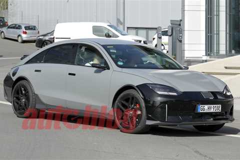 Hyundai Ioniq 6 N prototype snapped in Nurburgring spy photos