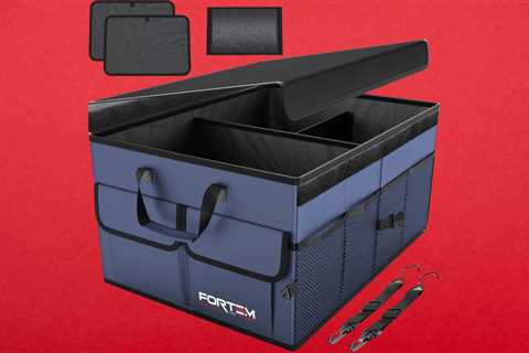 Declutter your car with this highly-rated trunk organizer