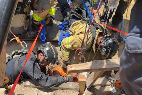 San Diego FFs free worker trapped over 5 hours in trench collapse