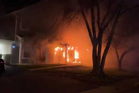 Pre-arrival video from New Jersey house fire started by a menorah