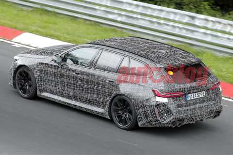 2025 BMW M5 Touring and sedan spied pounding around the Nurburgring