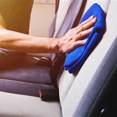 How to clean cloth car seats