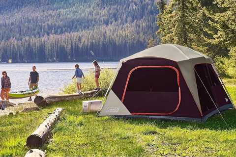 This Coleman tent fits multiple queen-sized airbeds and is 50% off right now at Amazon