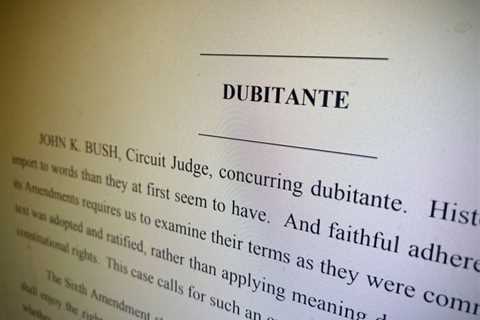 When in Doubt: What's a Dubitante Opinion, and Why Do Judges Write Them?