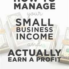 How To Manage Your Small Business Income And Actually Earn A Profit! - Natali Morris