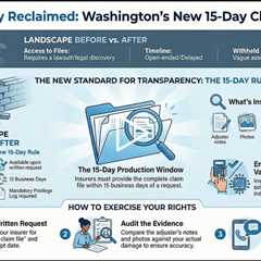 Washington OIC's Proposed Claim File Transparency Requirements