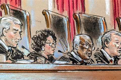 Justices debate rights of lawful permanent residents against backdrop of Trump’s immigration..