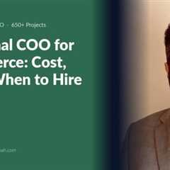 Learn when to hire a fractional COO for your ecommerce business. Compare costs ($48K-$144K vs...