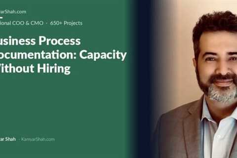 Business process documentation turns work trapped in a founder's head into repeatable systems,..