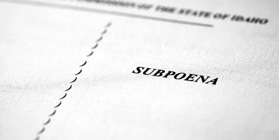 What To Do When You Receive a Civil Subpoena- A Practical Guide