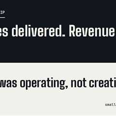 When Marketing Needs an Operator Rather Than an Agency